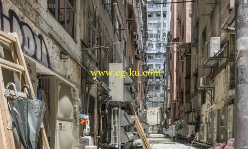 香港大楼下街边小巷脏乱垃圾场景视频与照片素材合辑 FOTOREF HONG KONG SLUMS的图片2