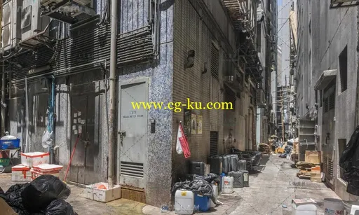 香港大楼下街边小巷脏乱垃圾场景视频与照片素材合辑 FOTOREF HONG KONG SLUMS的图片3