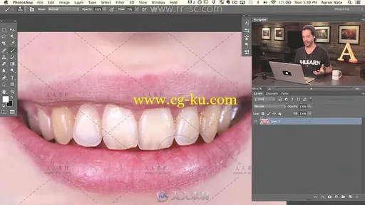 Photoshop美白和纠正牙齿的手术视频教程的图片2