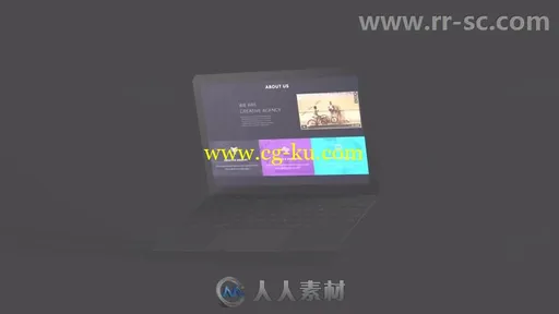 现代笔记本屏幕展示介绍企业网站视频宣传AE模板 Videohive Website Laptop Presen的图片2