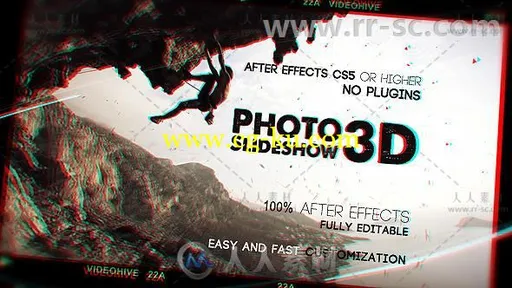 炫酷迷幻照片展示视差幻灯片相册动画AE模板 Videohive Photo Slideshow 3D 20542753的图片1