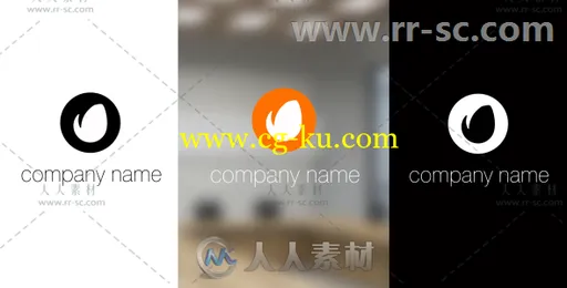 简洁的水滴圆环散开标志展示Logo演绎AE模板Videohive Water Circles Logo Reveal的图片1