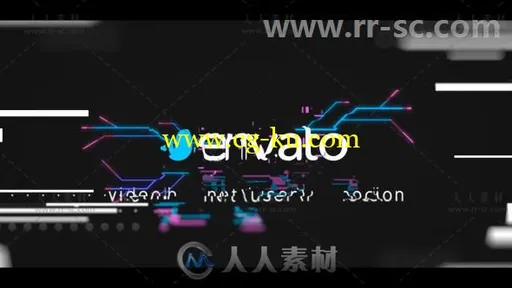 科技感数字失真信号损坏效果标志展示Logo演绎AE模板Videohive Glitch Logo Reveal的图片1