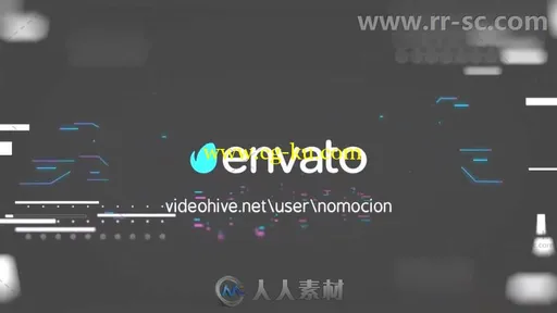 科技感数字失真信号损坏效果标志展示Logo演绎AE模板Videohive Glitch Logo Reveal的图片3