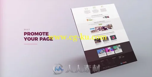 简单快速干净有效的网站推广宣传视频包装AE模板 Videohive Website Promo 19的图片1