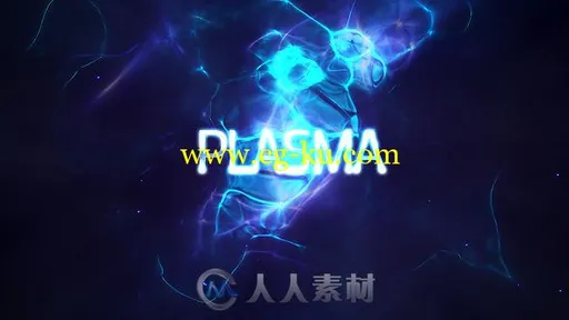 美丽史诗能量光线粒子展示标志Logo演绎AE模板Videohive Power Light Plasma Titl的图片1