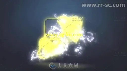 酷炫震撼电光闪烁标志展示Logo演绎AE模板Videohive Electric Logo Reveal 19774158的图片3