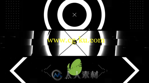 简洁个性黑白风格标志展示Logo演绎AE模板 Videohive Black White Intro 19356577的图片1