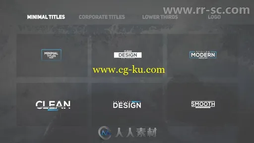 简单干净实用的文字字幕标题排版动画展示AE模板 Videohive Titles 19405680的图片2