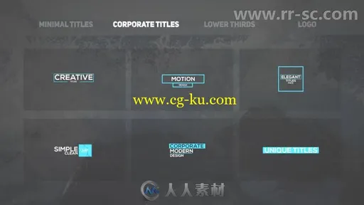 简单干净实用的文字字幕标题排版动画展示AE模板 Videohive Titles 19405680的图片3