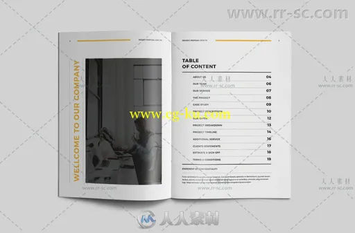 企业项目提案手册indesign排版模板的图片4