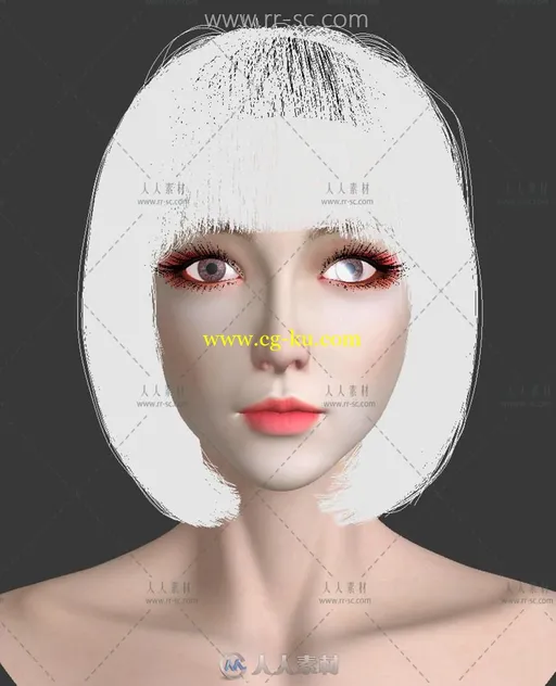 细腻的美女3D模型的图片1