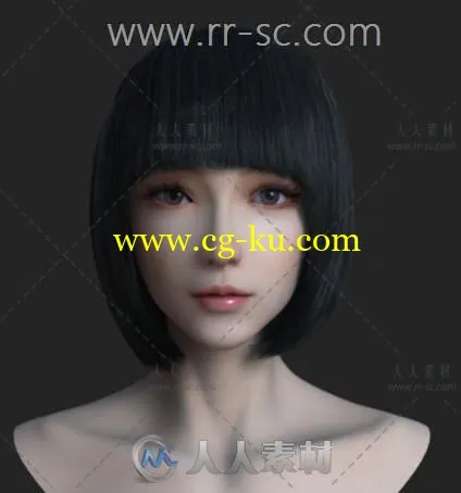 细腻的美女3D模型的图片2