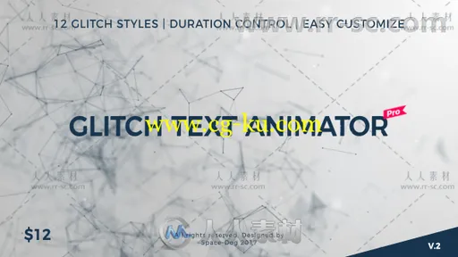 创意独特的故障风格文本动画制作工具AE模板Videohive both of youGlitch Text Ani的图片1