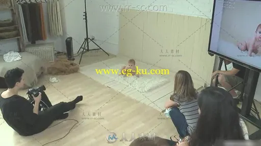 孕妇新生儿摄影布光视频教程的图片2