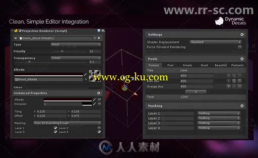 从地面构建的贴花系统编辑器扩充Unity游戏素材资源的图片4