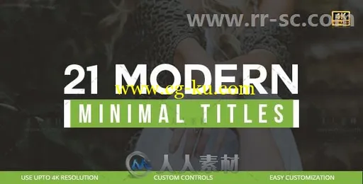 21款现代扁平化企业风格文字标题排版动画AE模板 Videohive 21 Modern Titles 2030的图片1