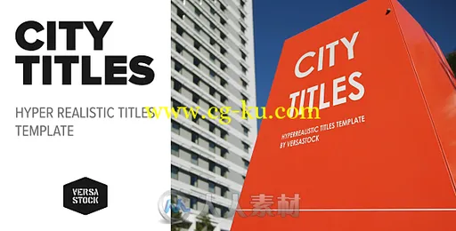 现代城市街道赞助商广告牌标志和标题展示幻灯片AE模板Videohive City Titles Real的图片1