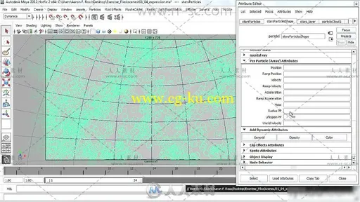 Maya制作粒子和烟火效果视频教程的图片3