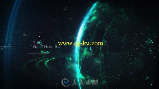 未来科技感数码数字地球地球标题展示动画AE模版 Videohive Digital Earth Title 2的图片2