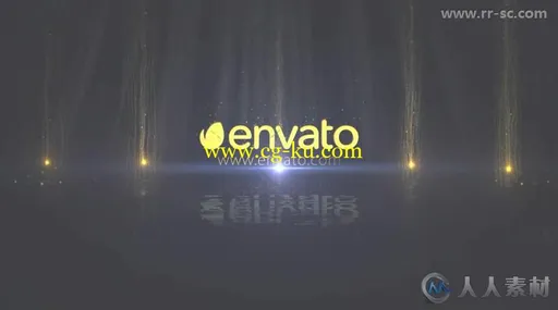 金色粒子旋转汇聚颁奖标志展示Logo演绎AE模板 Videohive Particle Logo Reveal 14的图片2