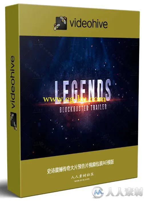 史诗震撼传奇大片预告片视频包装AE模版 Videohive Legends Blockbuster Trailer 1的图片1