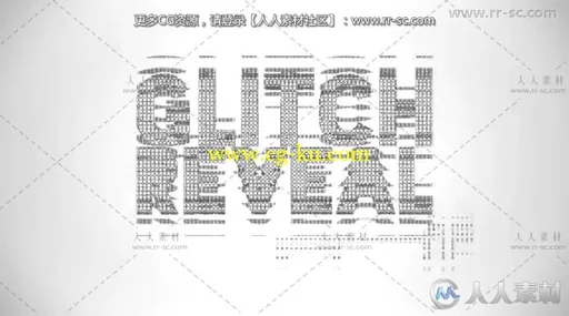 数字信号干扰损坏效果标志展示Logo演绎AE模板 Videohive Glitch Reveal 3536292的图片2