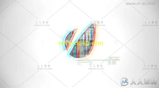 数字信号干扰损坏效果标志展示Logo演绎AE模板 Videohive Glitch Reveal 3536292的图片3