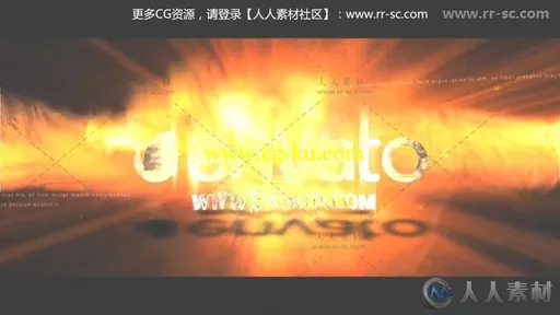 震撼火焰风暴冲击标志展示Logo演绎AE模板 Videohive Firestorm Logo Reveal 13890的图片3