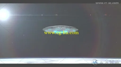 太空外星飞碟飞入地球标志展示Logo演绎AE模板 Videohive UFO Logo Reveal 13868159的图片2