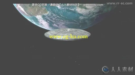 太空外星飞碟飞入地球标志展示Logo演绎AE模板 Videohive UFO Logo Reveal 13868159的图片3