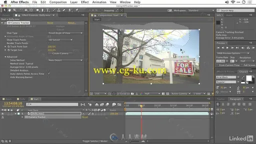 AE大师班之稳定摄像机跟踪技术视频教程 After Effects Guru Tracking Cameras and的图片2