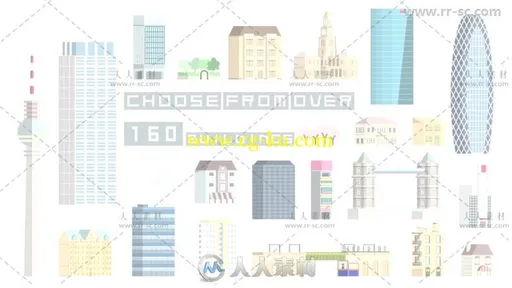 快速简单完美的城市动画创建工具包AE模板 Videohive Cities Animation 10253102的图片3