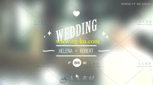 简单浪漫温馨的婚礼文字标题动画AE模板 Videohive Wedding Titles Pack的图片3