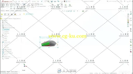 Solidworks表面处理高级技术视频教程 Cert Prep SOLIDWORKS Surfacing的图片2