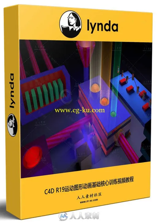 C4D R19运动图形动画基础核心训练视频教程 Cinema 4D R19 Essential Training Moti的图片1