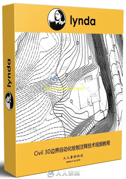 Civil 3D边界自动化绘制注释技术视频教程 AutoCAD Civil 3D Topographic and Bound的图片1