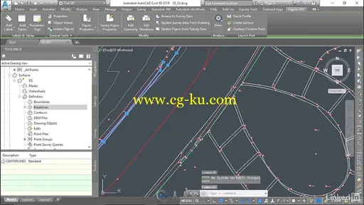 Civil 3D边界自动化绘制注释技术视频教程 AutoCAD Civil 3D Topographic and Bound的图片3