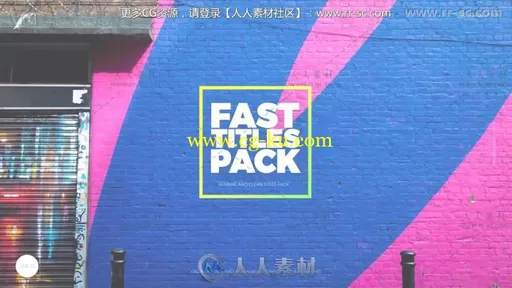 快速动感文字字幕标题排版动画AE模板 Videohive Fast Titles 20532602的图片3