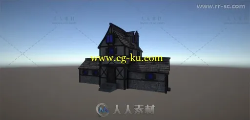 典型的中世纪建筑历史环境3D模型Unity素材资源的图片6