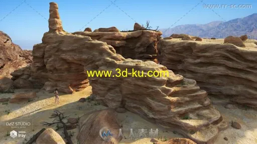 奇怪神秘的自然峡谷场景环境3D模型合辑的图片2