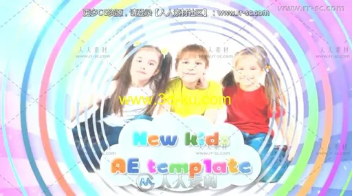 有趣的卡通效果儿童节目片头视频包装AE模板 Videohive Kids Opener v3 6817761的图片1