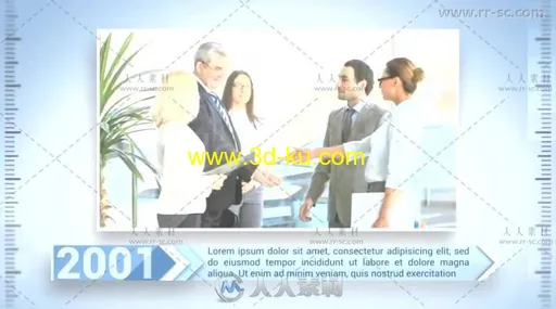 时尚优雅的企业时间线事件介绍展示视频AE模板 Videohive Corporate Timeline 4884782的图片1