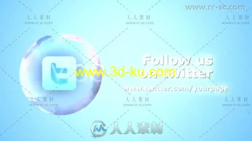 创意有趣的社交媒体肥皂泡图标展示logo演绎AE模板 Videohive Social Soap Bubble的图片2