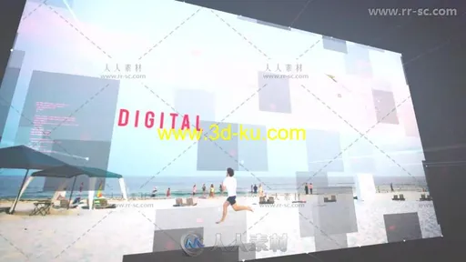 科技感照片展示数字幻灯片相册动画AE模板 Videohive Digital Slideshow 20050139的图片5