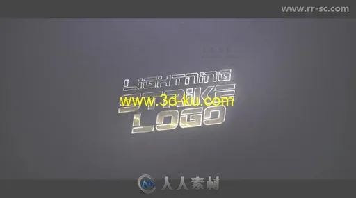 炫酷震撼闪电特效标志Logo演绎AE模板 Videohive Lightning Strike Logo 20313997的图片1