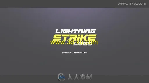 炫酷震撼闪电特效标志Logo演绎AE模板 Videohive Lightning Strike Logo 20313997的图片2