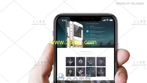 现代苹果手机应用程序宣传推广视频包装AE模板 Videohive Phone X // App Promo的图片1