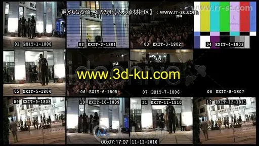 现代摄像机视频监控展示幻灯片AE模板 Videohive Security Monitor 146530的图片1