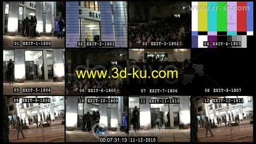 现代摄像机视频监控展示幻灯片AE模板 Videohive Security Monitor 146530的图片2